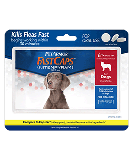 PetArmor FastCaps Oral Flea Tablets For Dogs