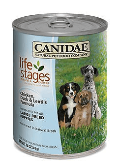 Canidae Life Stages Chicken Duck Lentils Formula Large Breed Puppy Canned Dog Food