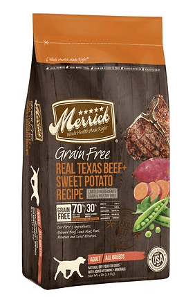 Merrick Grain-Free Real Texas Beef + Sweet Potato Recipe Dry Dog Food