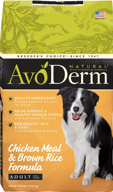 AvoDerm Natural Chicken Meal and Brown Rice Formula Small Breed Dog Food