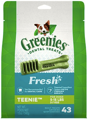 Greenies Fresh Teenie Dental Dog Treats