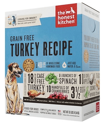 Honest Kitchen Embark Grain-Free Turkey Recipe