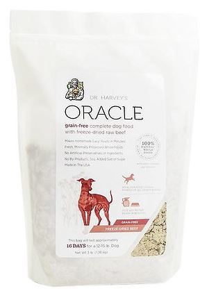Dr. Harvey's Oracle Freeze-Dried Raw Complete Diet for Dogs - Grain-Free Beef