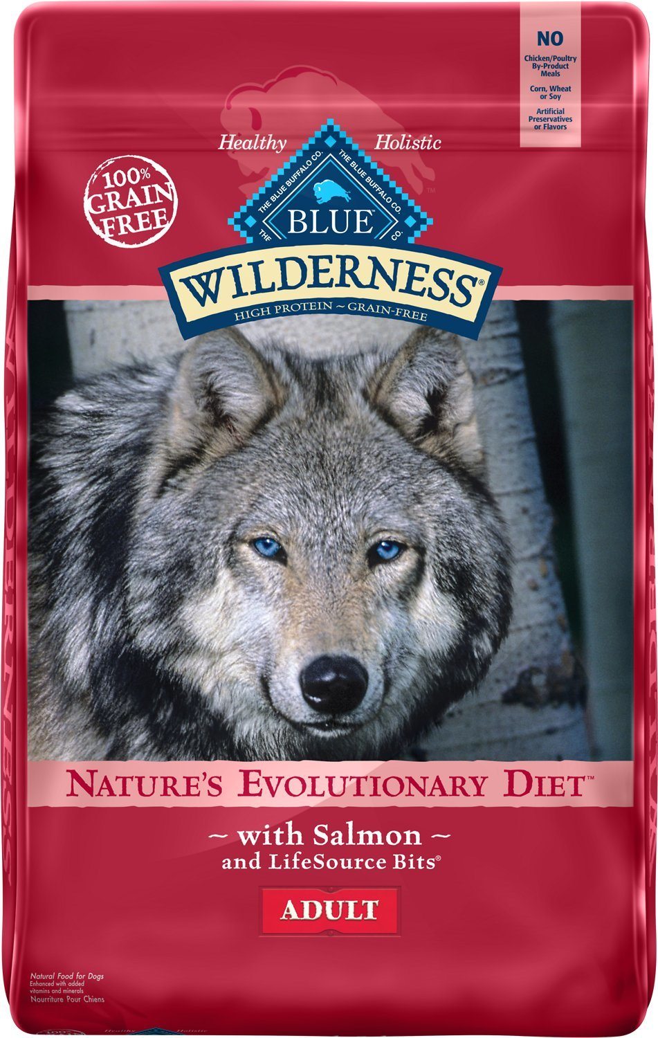 Blue Buffalo Wilderness Salmon Recipe Grain-Free Dog Food 