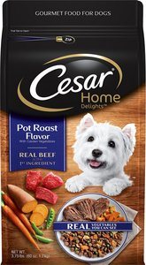 Cesar Small Breed Dry Dog Food, Home Delights Pot Roast Flavor with Garden Vegetables