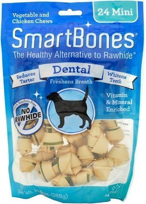 SmartBones Mini Dental Chew Bones Dog Treats