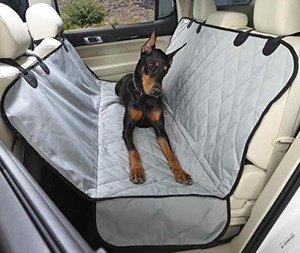 4Knines Dog Seat Cover with Hammock for Cars, Trucks and SUVs