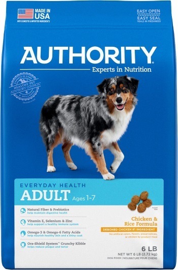 Authority Chicken & Rice Formula Adult Dry Dog Food