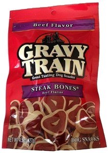 Gravy Train Steak Bones Beef Flavor