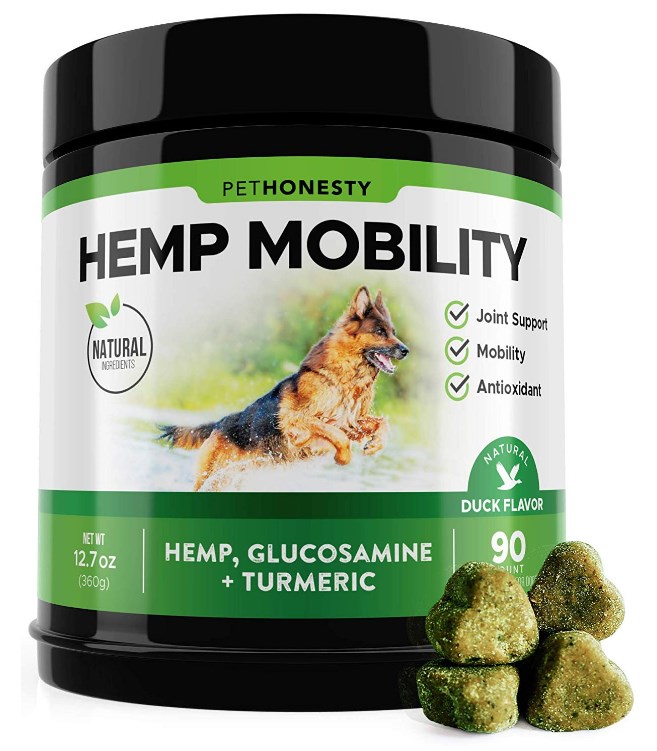 PetHonesty Hemp Hip & Joint Supplement for Dogs with Hemp Oil