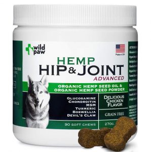 wild paw organic hemp hip and joint supplement
