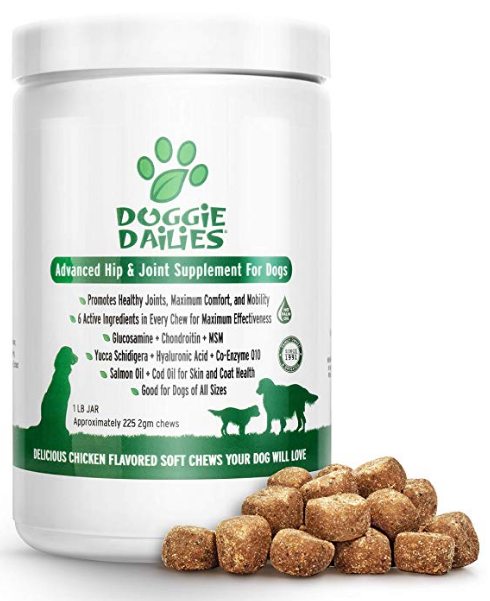 Doggie Dailies Advanced Hip & Joint Supplement for Dogs