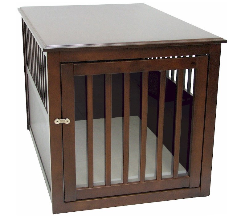 crown pet products wood pet crate end table