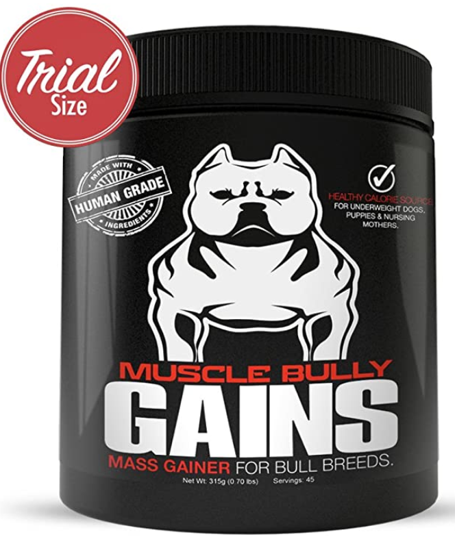 Muscle Bully Gains - Mass Weight Gainer, Whey Protein for Dogs