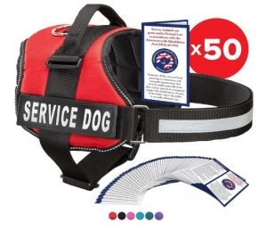 Industrial Puppy Service Dog Vest with Hook and Loop Straps and Handle