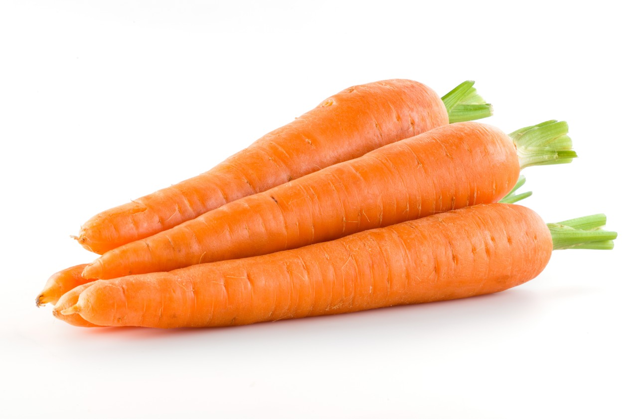 Carrots Isolated on White