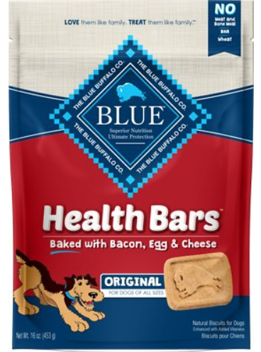 Blue Buffalo Health Bars Baked with Bacon, Egg & Cheese