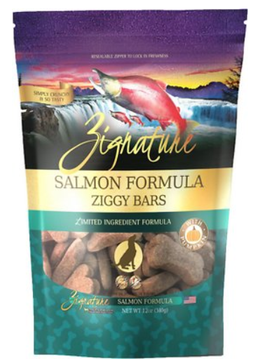 Zignature Salmon Formula Ziggy Bars
