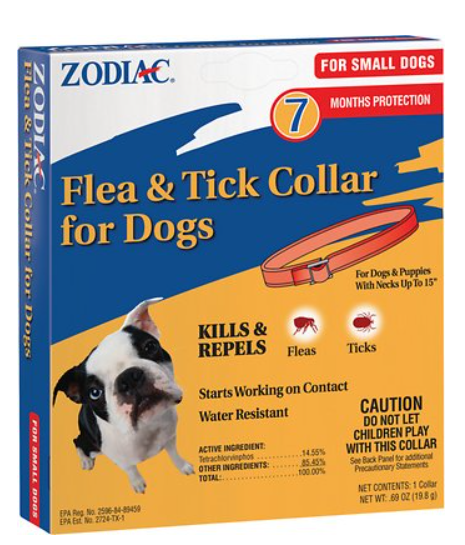 Zodiac Flea & Tick Collar for Small Dogs